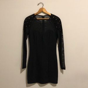 S/M Forever 21 black fitted party dress